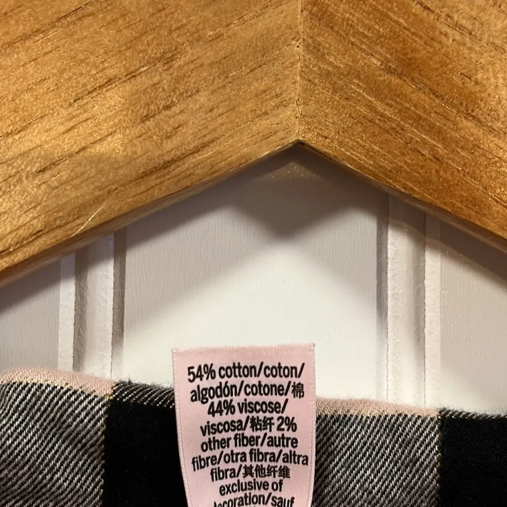 Victoria’s Secret checkered long sleeve pajama top